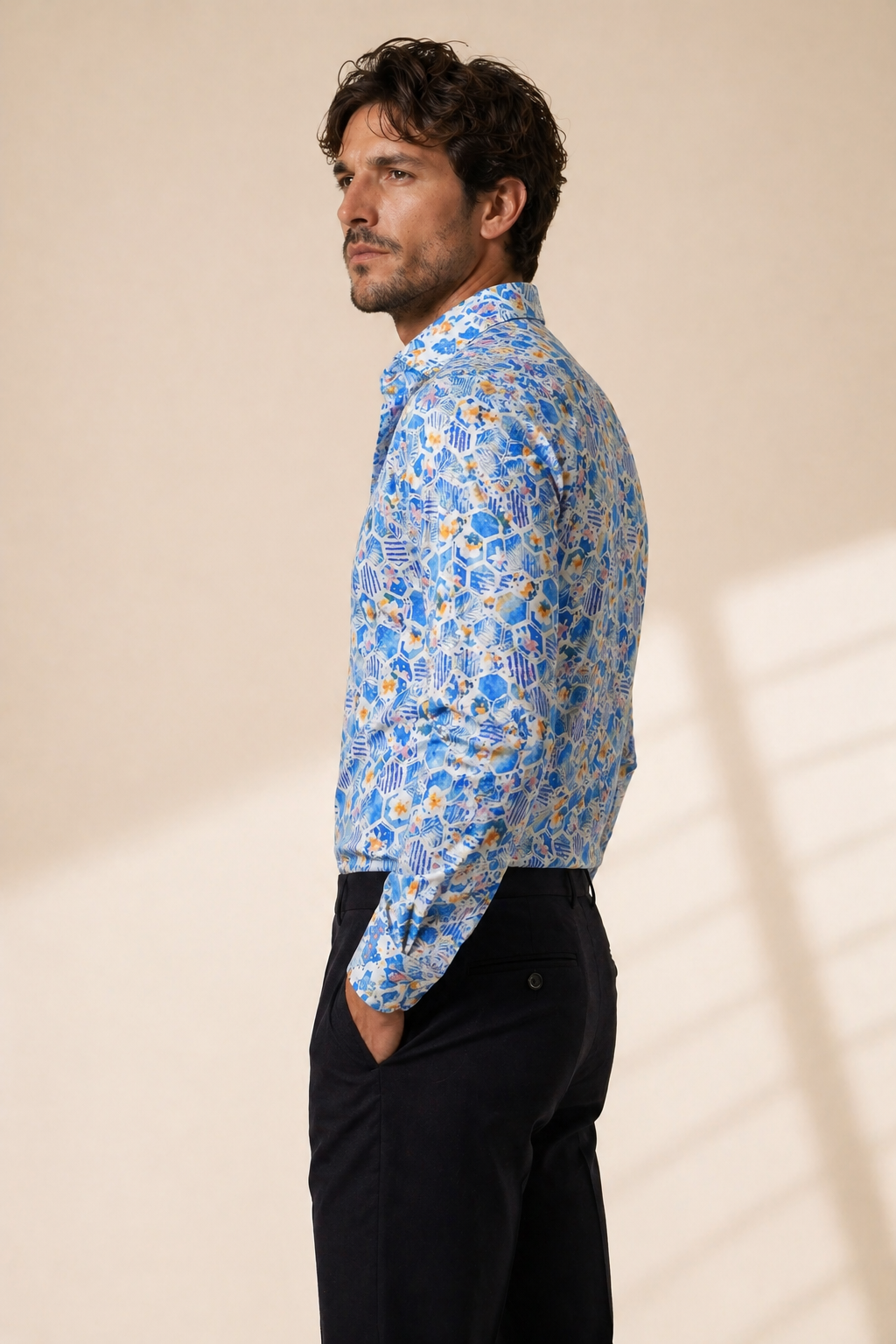Shirt Handmade in Italy Slim Fit Floral