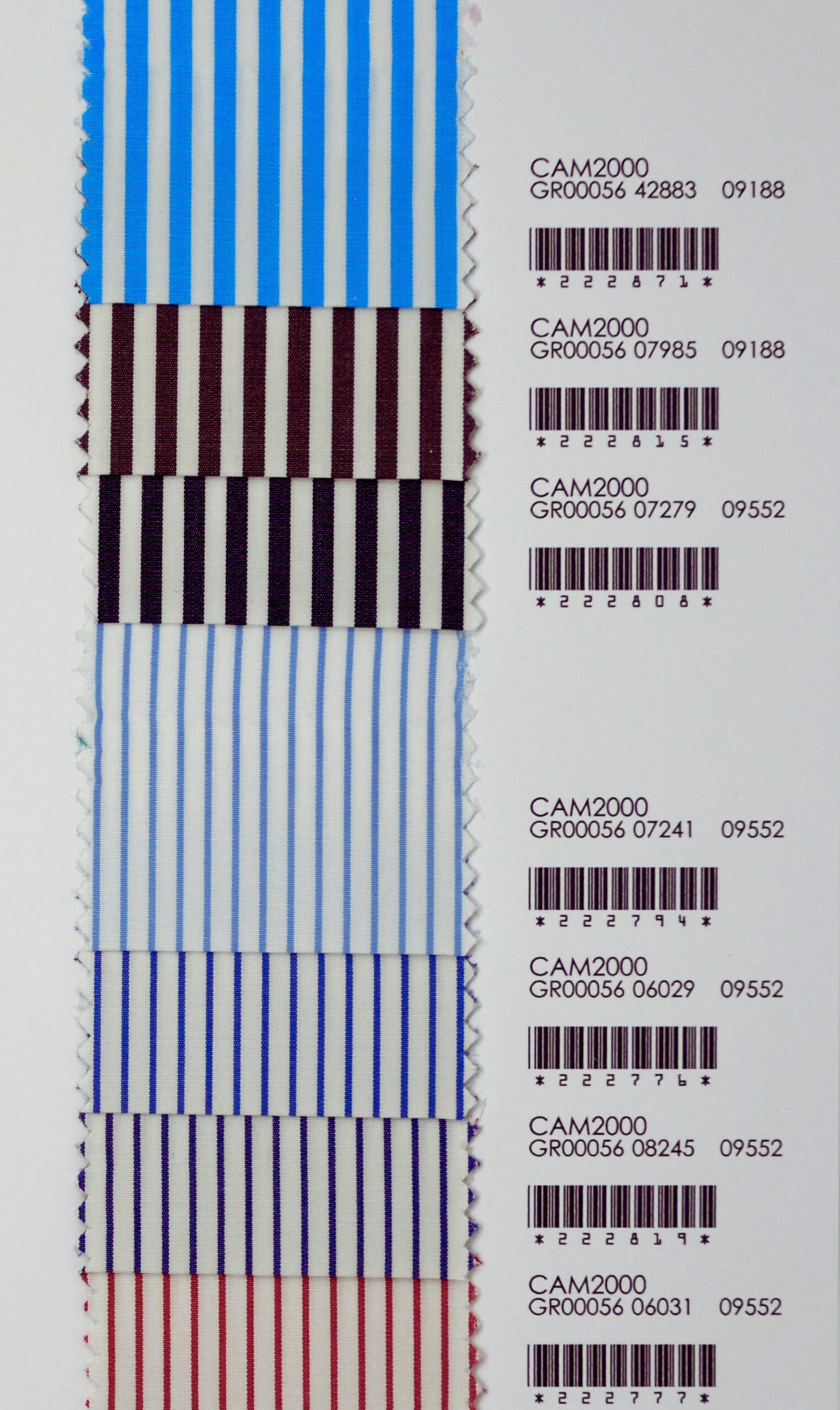 Grandi & Rubinelli 100/2 Vollzwirn Popeline 100% Baumwolle Handgemacht in Italien - Gestreift