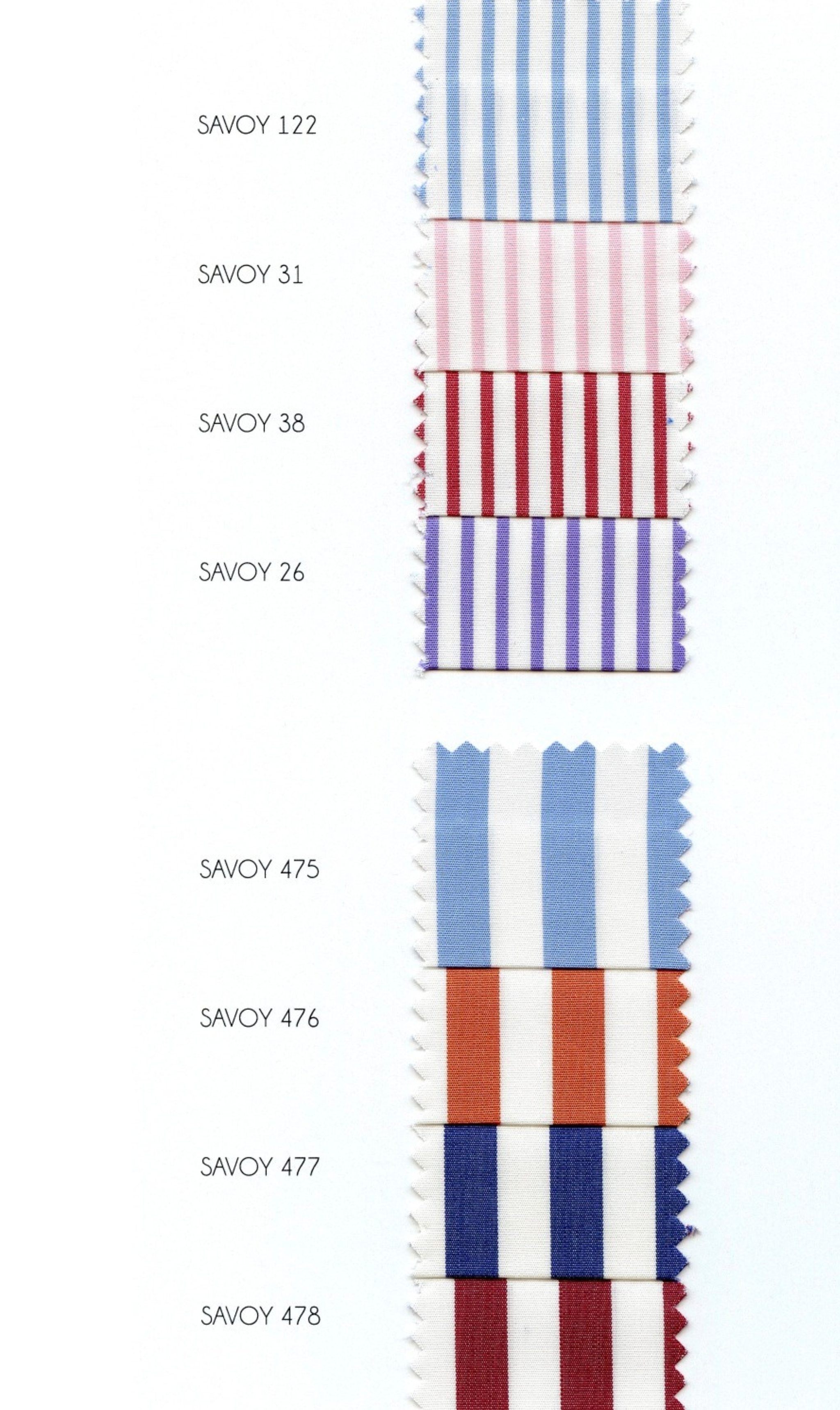 Mileta Savoy 120/2 Vollzwirn Popeline 100% Baumwolle Handgemacht in Italien - Gestreift