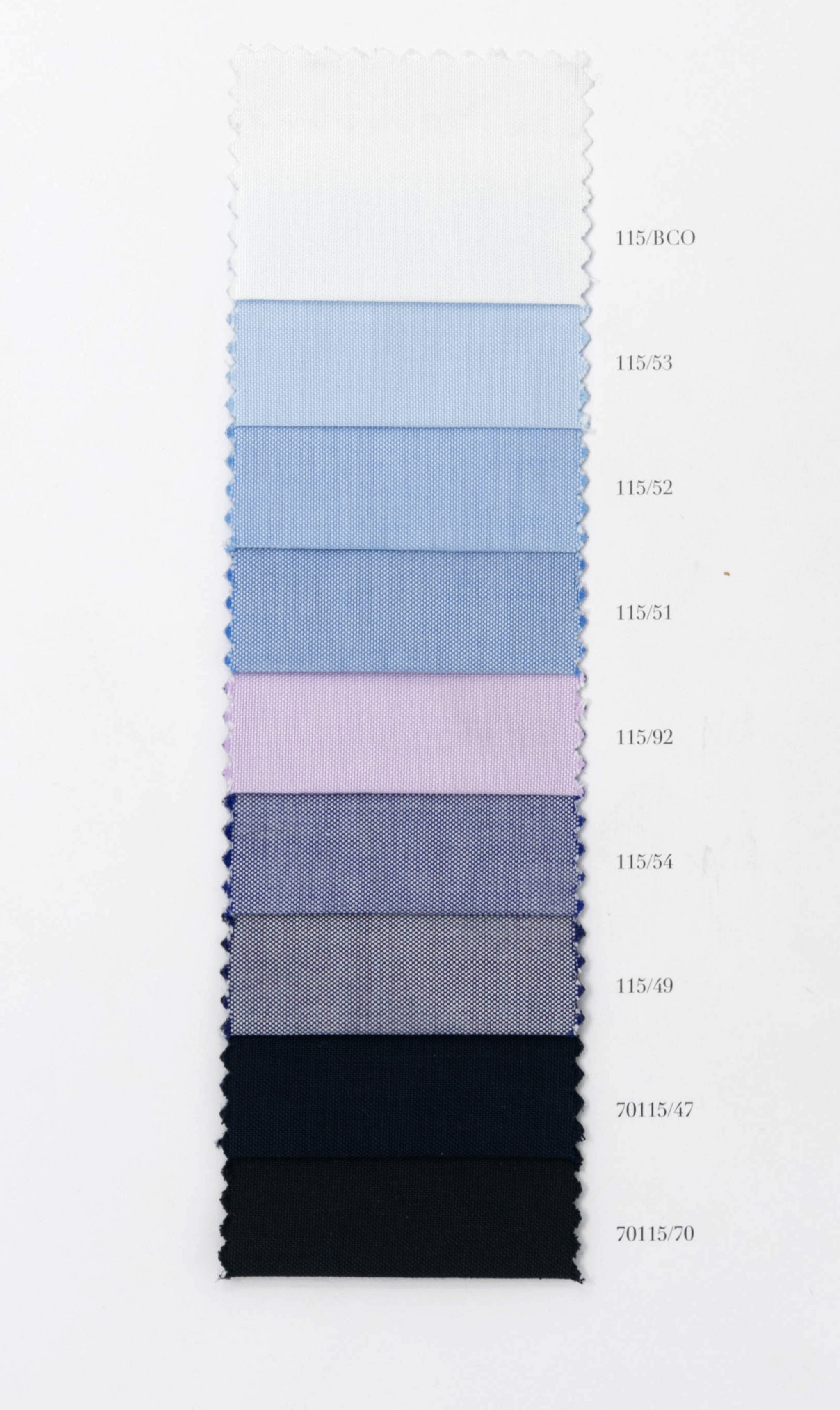 Orta Pin Point 80/2 Full Twist. 100% Cotton by Bersini Handmade in Italy