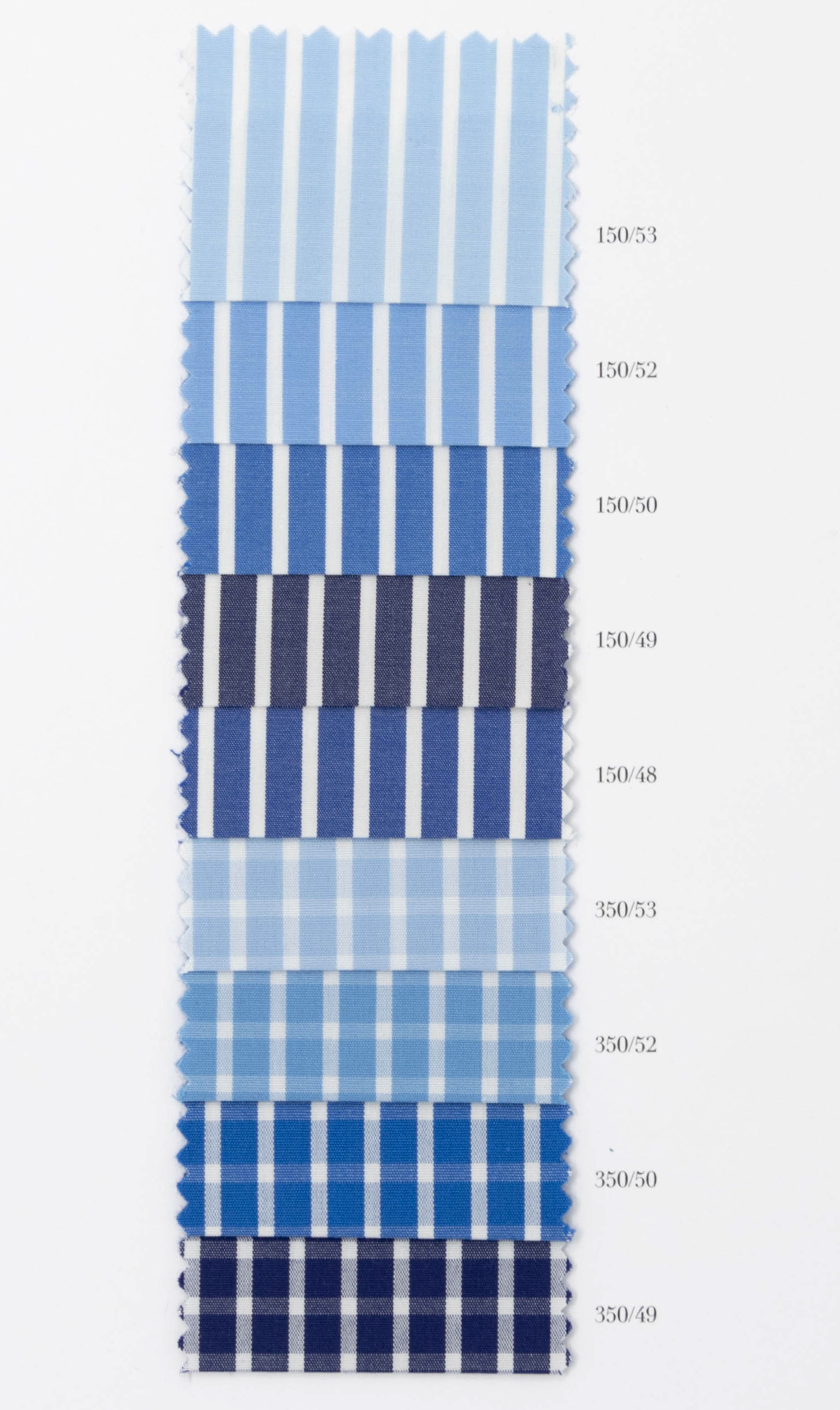 Sky 100/2 Full-twist. 100% Cotton by Bersini Handmade in Italy - striped - checked