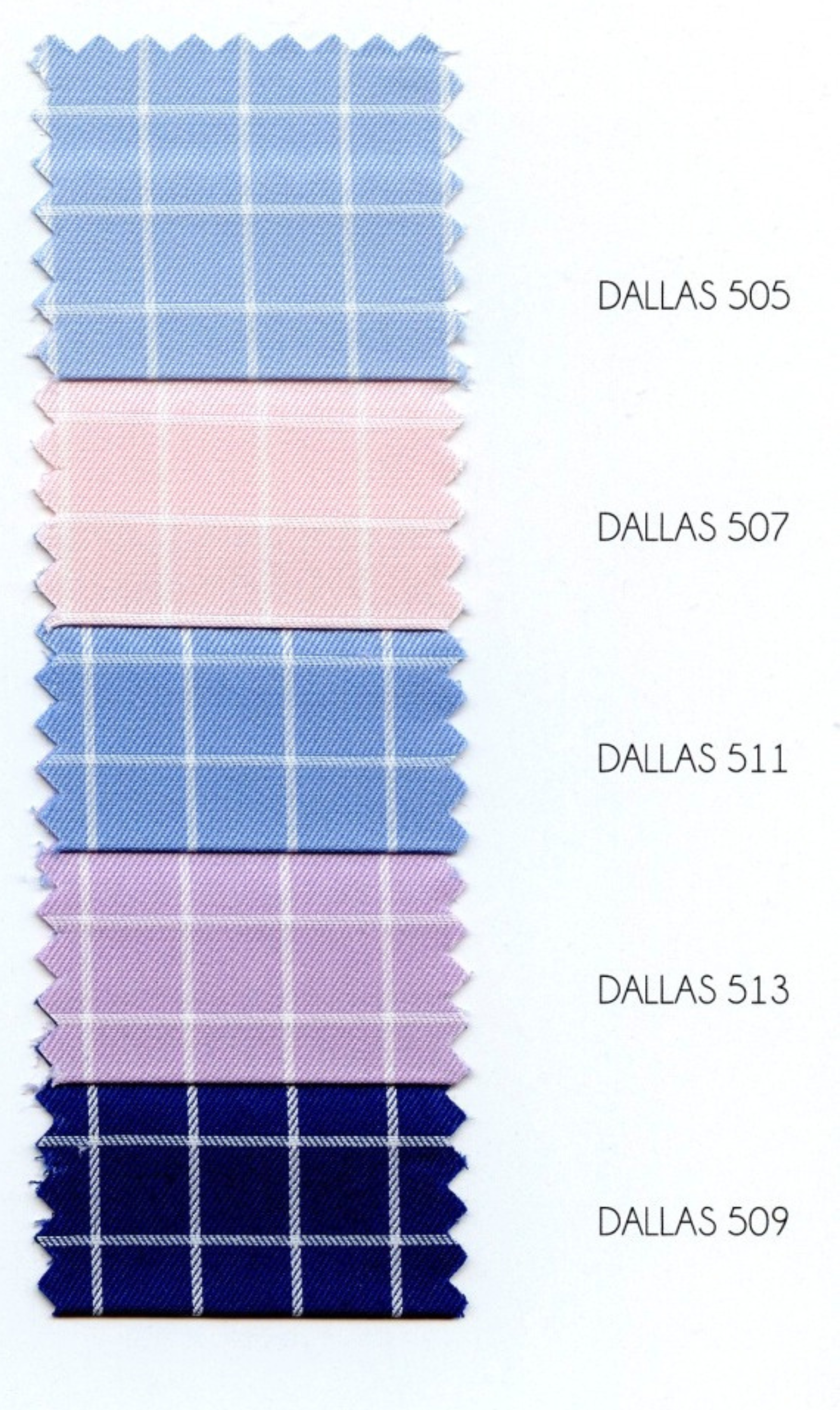 Mileta Dallas 120/2 Vollzwirn Twill 100% Baumwolle Handgemacht in Italien - Kariert