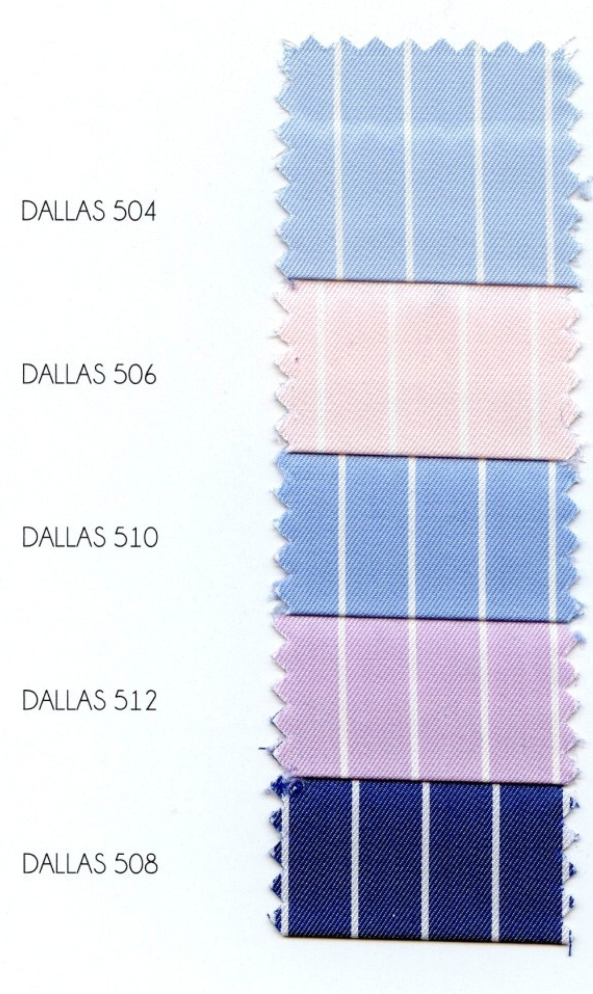 Mileta Dallas 120/2 Vollzwirn Twill 100% Baumwolle Handgemacht in Italien - Gestreift