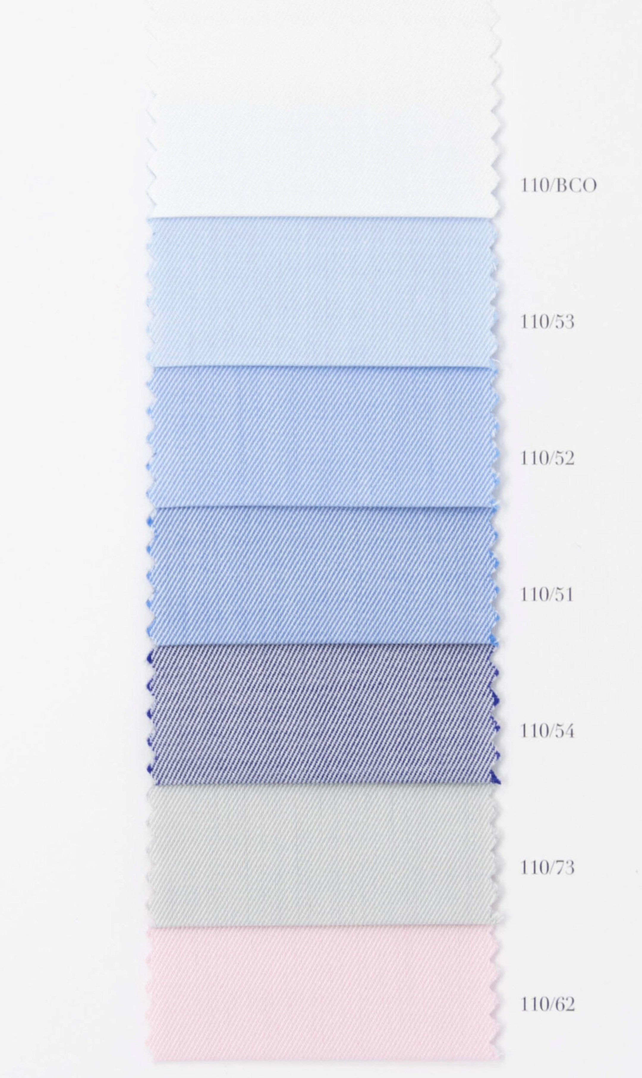 Angera Twill 100/2 Vollzwirn. 100% Baumwolle von Bersini Handgemacht in Italien