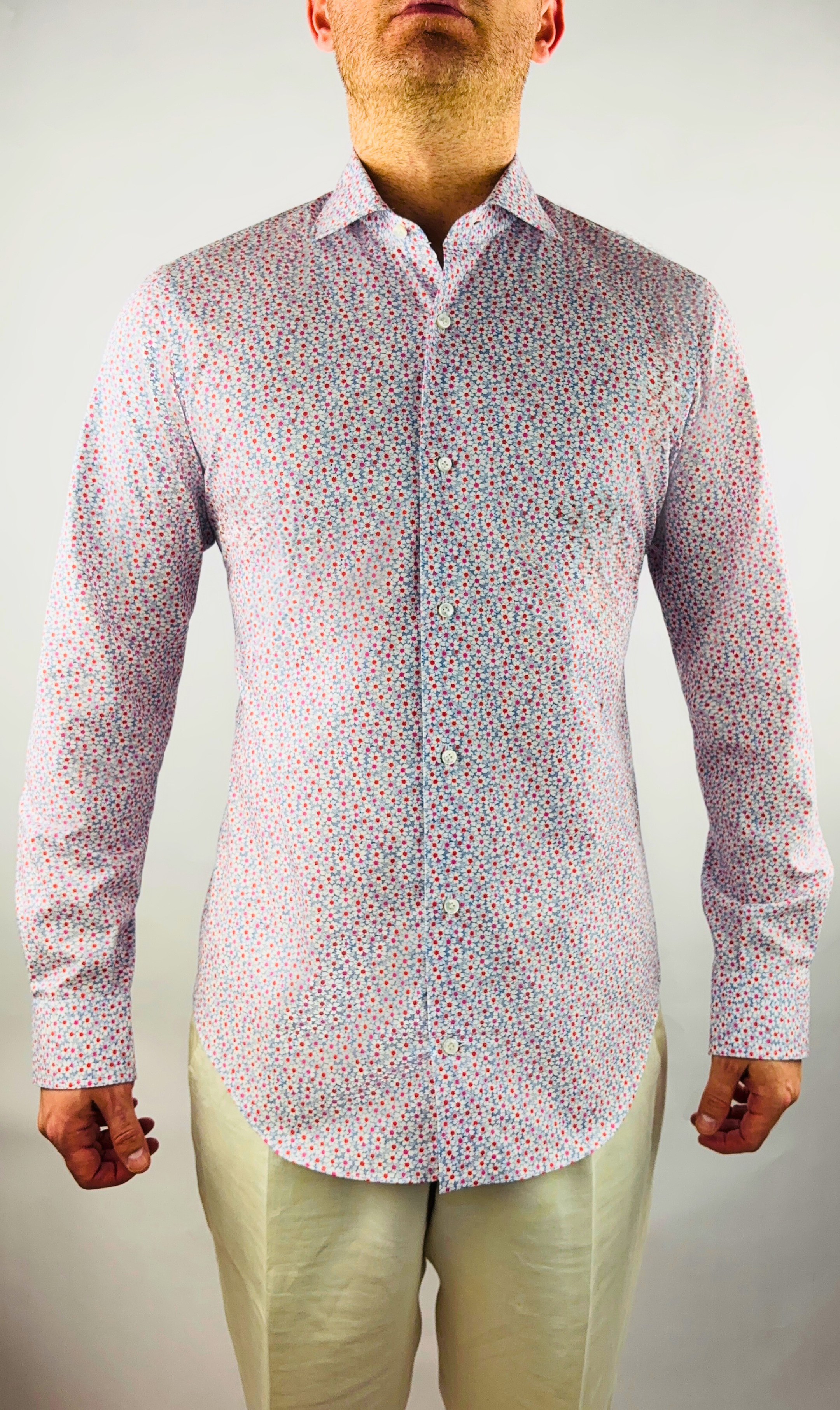 Hemd Handgemacht in Italien Super Slim Fit Daisys